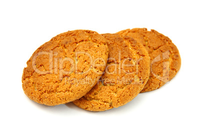 Trio Of   Cookies Isolated On White Background