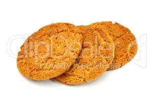 Trio Of   Cookies Isolated On White Background