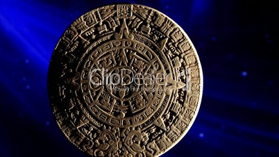Maya calendar, blue space, rotate