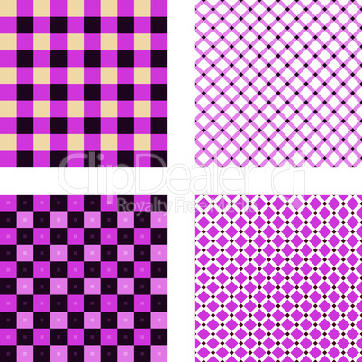 Endlosmuster Quadrat rosa