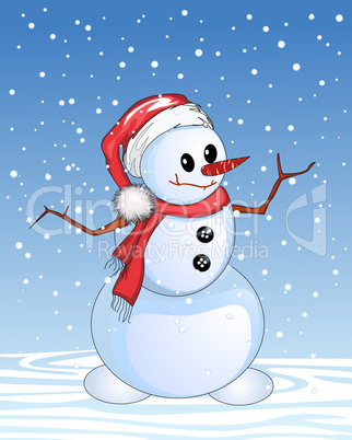 Snowman cartoon