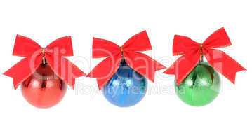 three christmas decorations