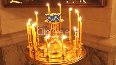 Russian Orthodox Church. Candle