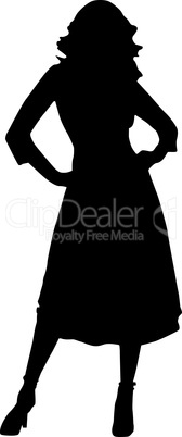 Silhouette fashion girls