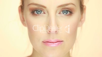 closeup of smiling woman