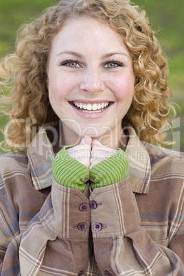 Pretty Young Smiling Woman Portrait Pretty Young Smiling Woman Portrait