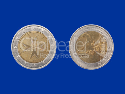 Euro coin from Malta