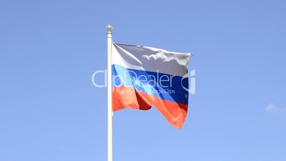Russian Flag, Blue Sky