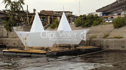 Large Scale Paper Boat Models