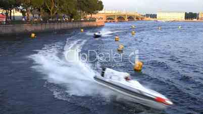 24 hour motor boat race in Saint-Petersburg