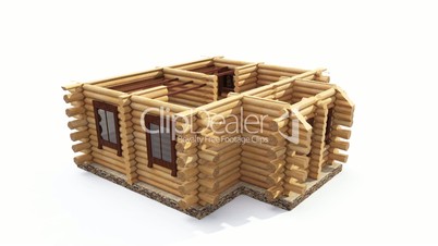 Animated log house