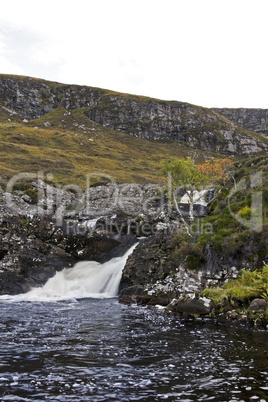 small river in scottish highlands