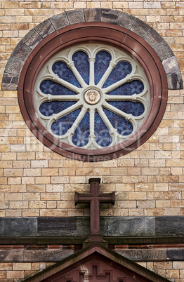 round church window
