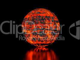 Fiery sphere