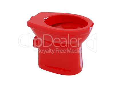 red toilet bow