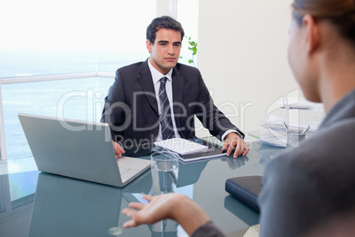 Business team during a meeting