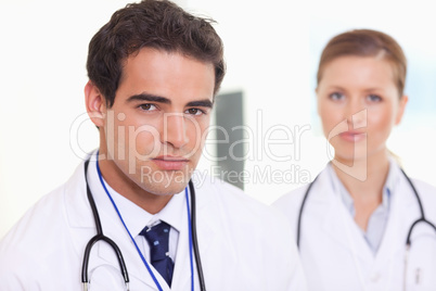 Medical assistants standing next to each other