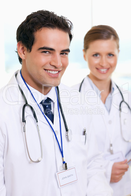 Medical team standing next to each other