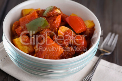 Paprika mit Tomatensauce - Pepper with tomato sauce