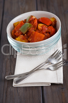 Paprika mit Tomatensauce - Pepper with tomato sauce