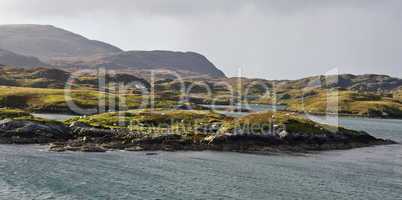 small isles at scotlands coast