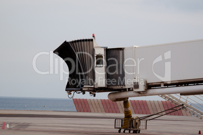 Finger Gate In Airport At The Coast