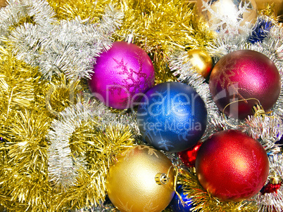 background of Christmas decorations