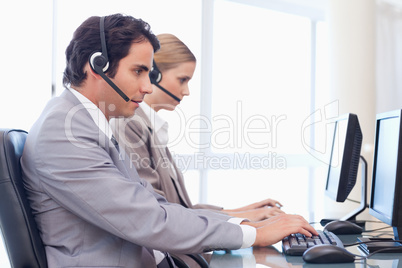 Operators using a computer