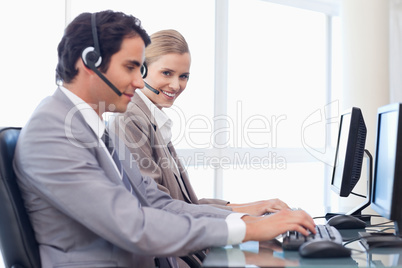 Happy operators using a computer