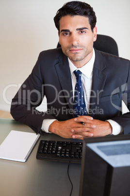 Portrait of a businessman posing