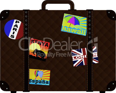 Suitcase With Stickers