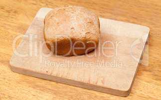 Wheat bread baked in machine
