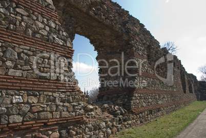 Fotress wall in Hissar, Bulgaria