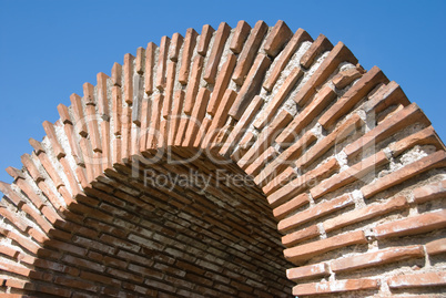 Ancient arc from fortress in Hissar, Bulgaria, 4th century