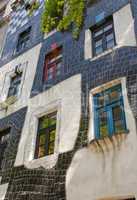 Colorful Facade  (close up)- Hundertwasser House - Vienna