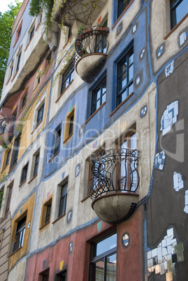 Hundertwasser Haus with terraces  - Vienna