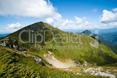 Mountain landscape: Carpathians range
