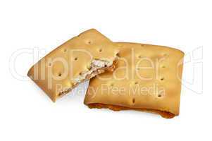 Crackers with fillings