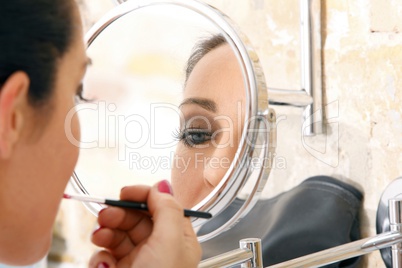 woman and make-up