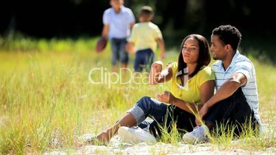 Familie im Park