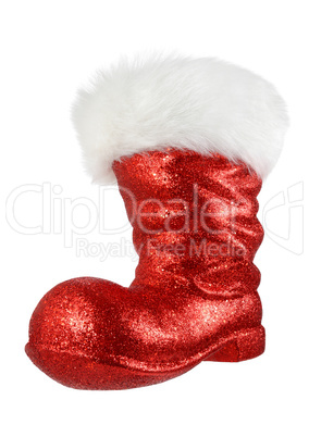 Roter Stiefel vom Weihnachtsmann