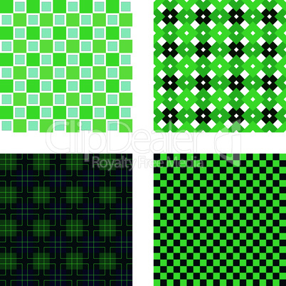 endloses Muster Quadrat grün