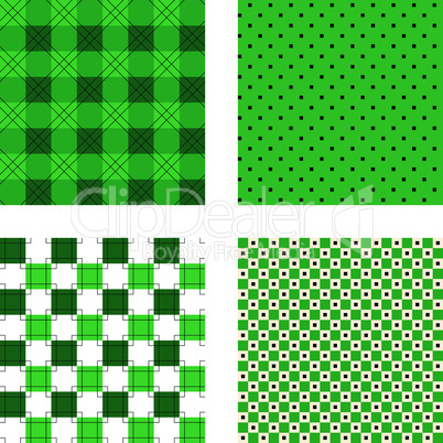 Endloses Muster Quadrat grün
