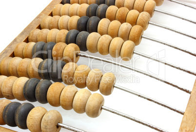 old wooden abacus close up