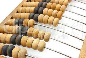 old wooden abacus close up