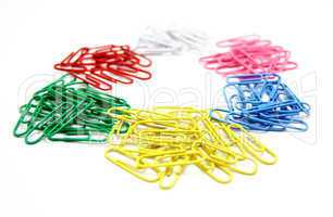 Color paper clips to background.