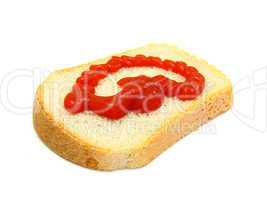 Healthy sandwich with Ketchup