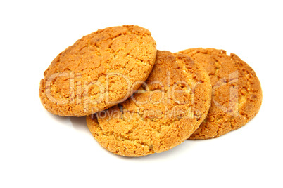 Trio Of   Cookies Isolated On White Background