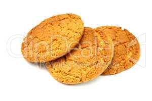 Trio Of   Cookies Isolated On White Background