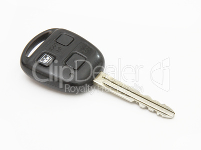 Car key, object isolated on white background .